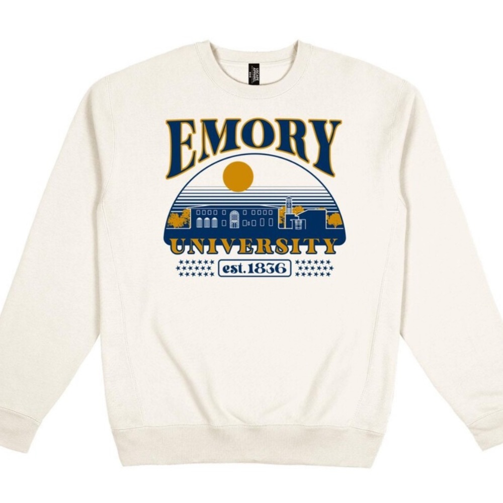 Emory University Campus Graphic Crewneck